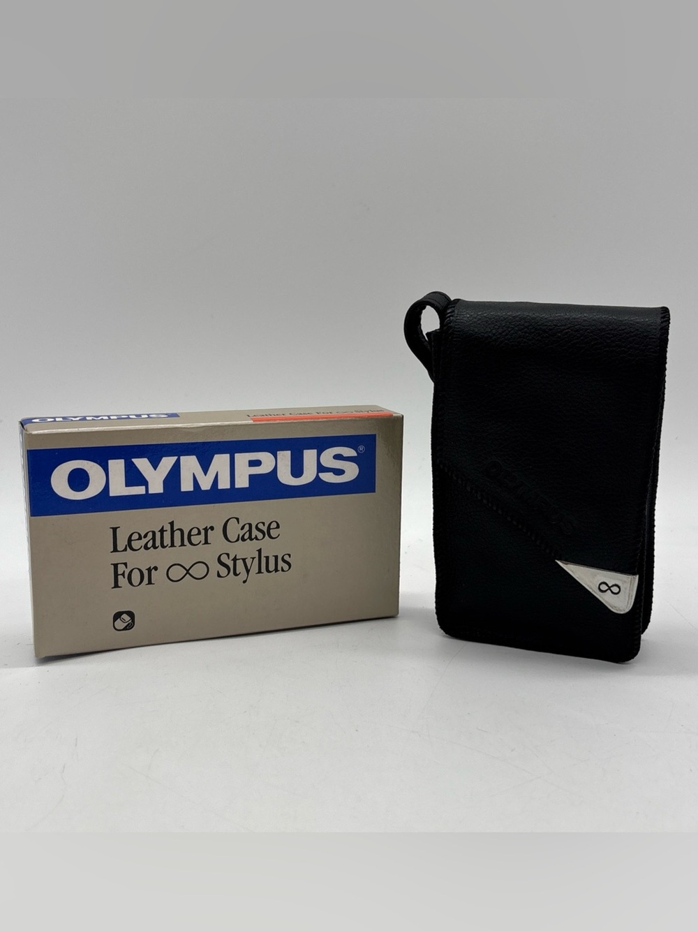 Genuine Olympus Leather Case for mju & Infinity Camera Series - Black - NOS